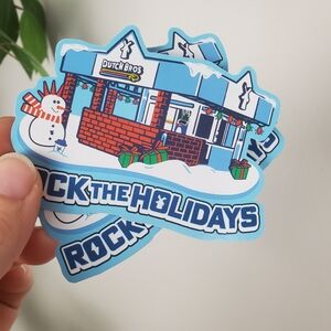 Dutch Bros December 12/17 Holiday Christmas Sticker Drop NEW